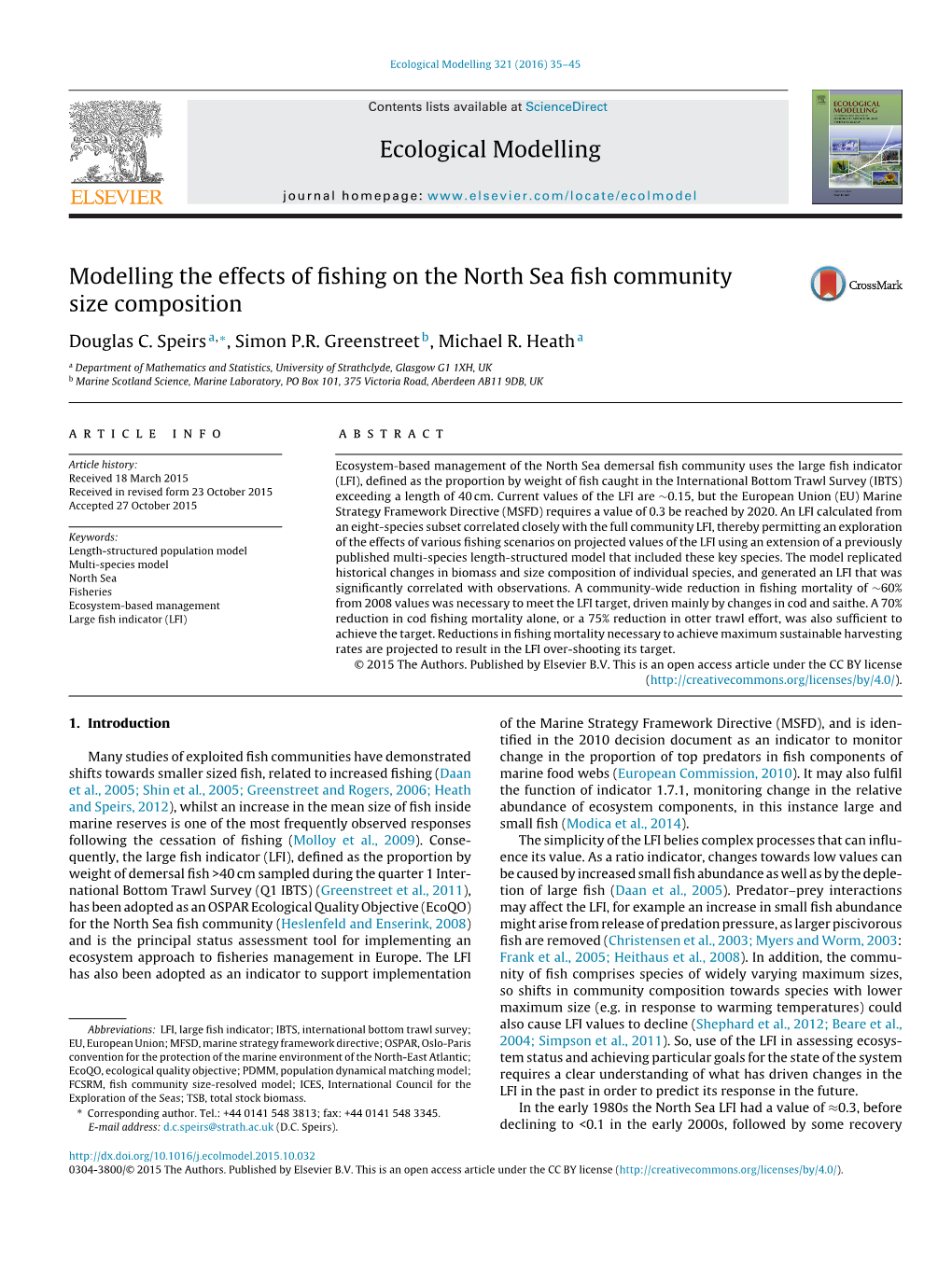 Ecological Modelling 321 (2016) 35–45