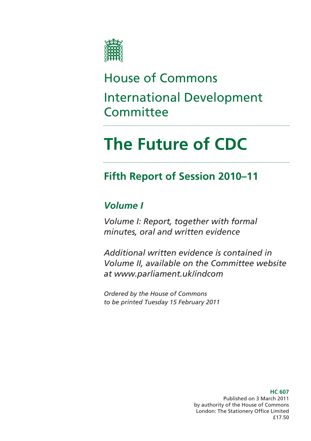 The Future of CDC