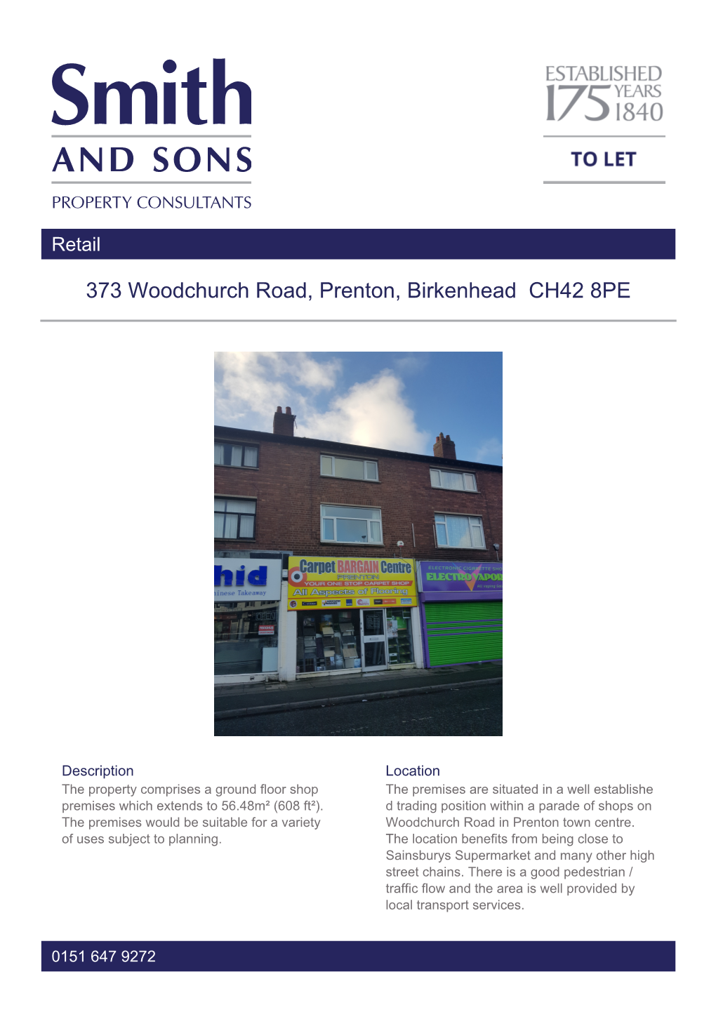 373 Woodchurch Road, Prenton, Birkenhead CH42 8PE