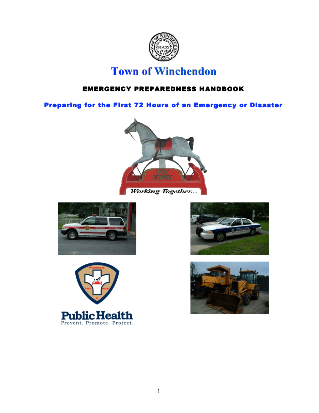 Winchendon Emergency Preparedness Handbook
