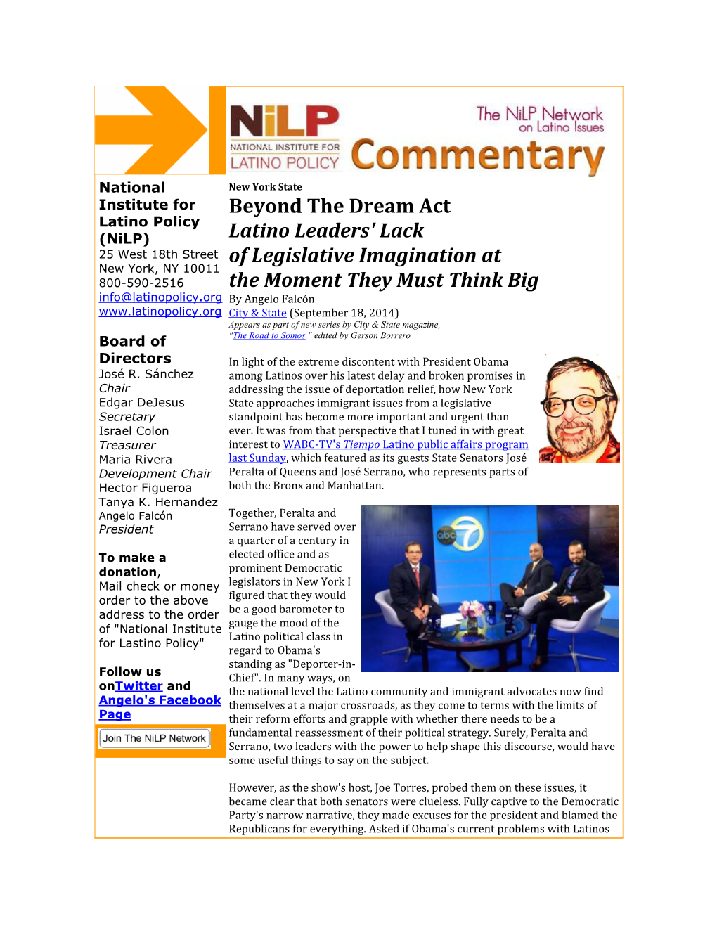 Beyond the Dream Act Latino Leaders' Lack of Legislative