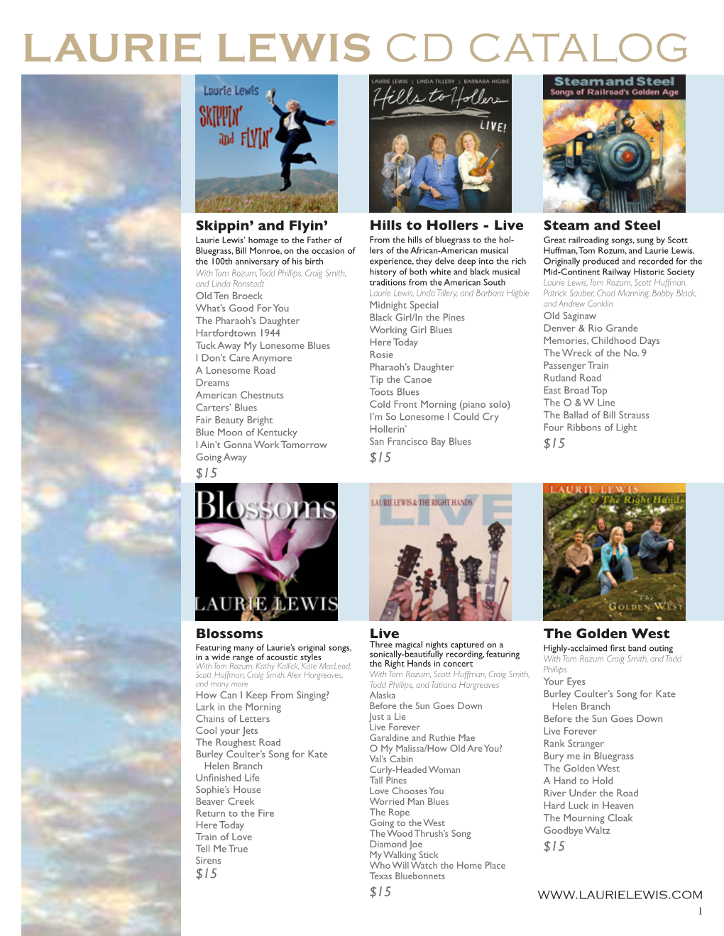 Laurie Lewis Cd Catalog