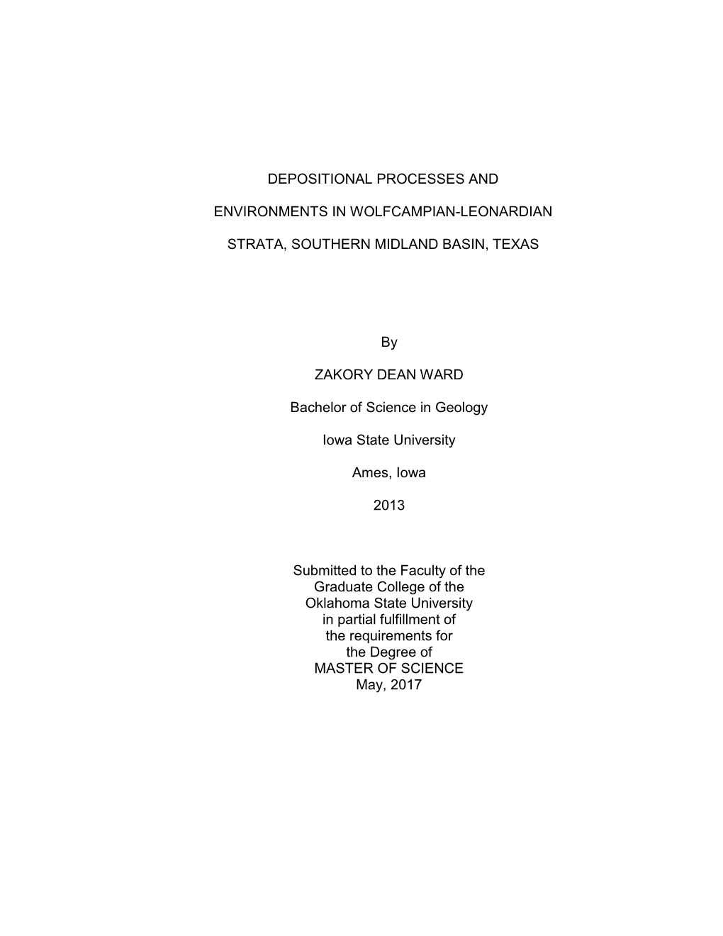 Depositional Processes and Environments in Wolfcampian-Leonardian Strata, Southern Midland Basin, Texas