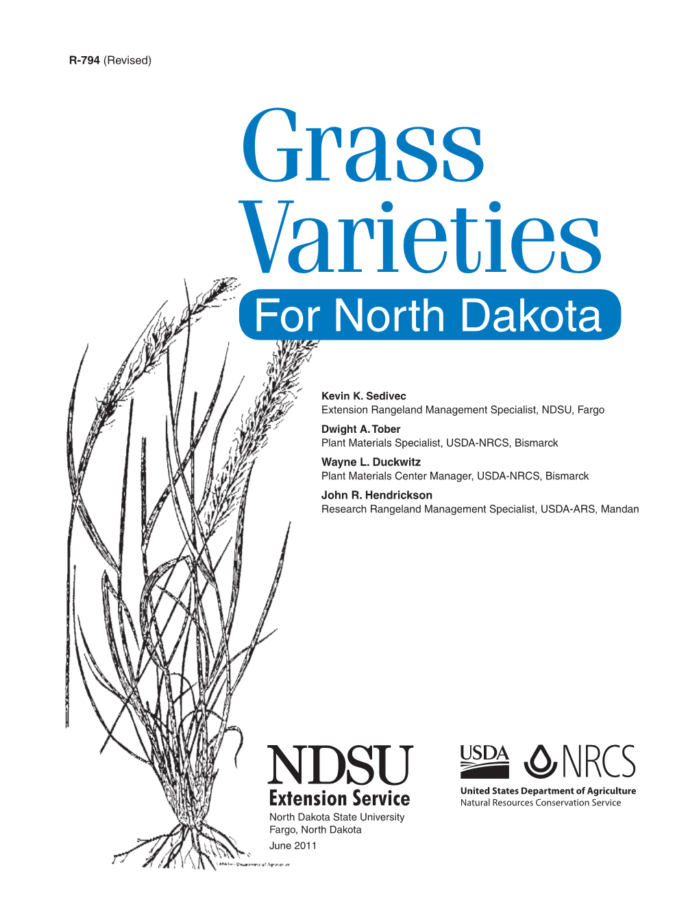 Grass Varieties for North Dakota