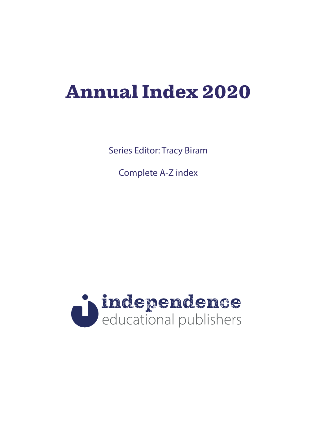 Annual Index 2020 Independence