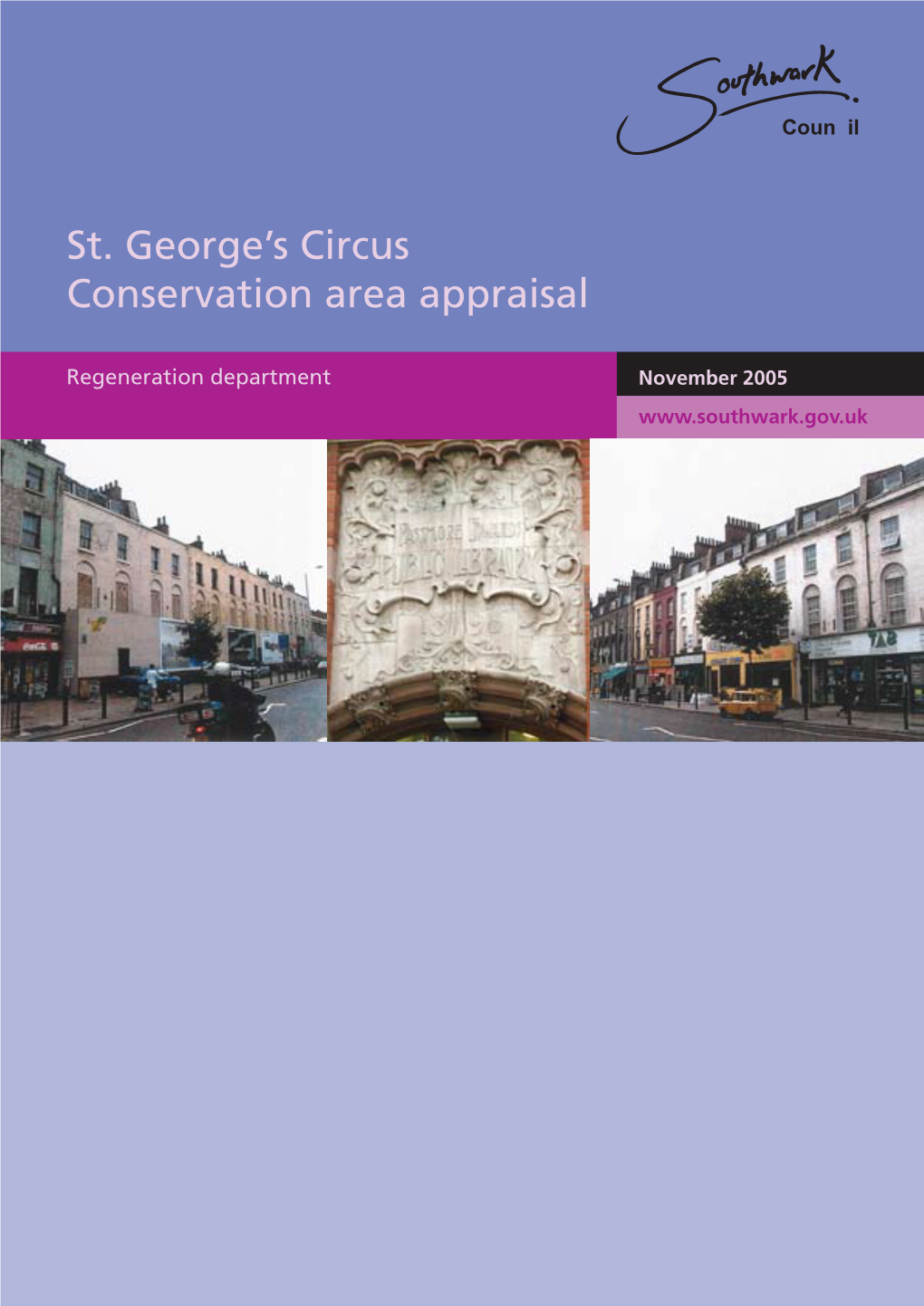 St. George's Circus Conservation Area Appraisal