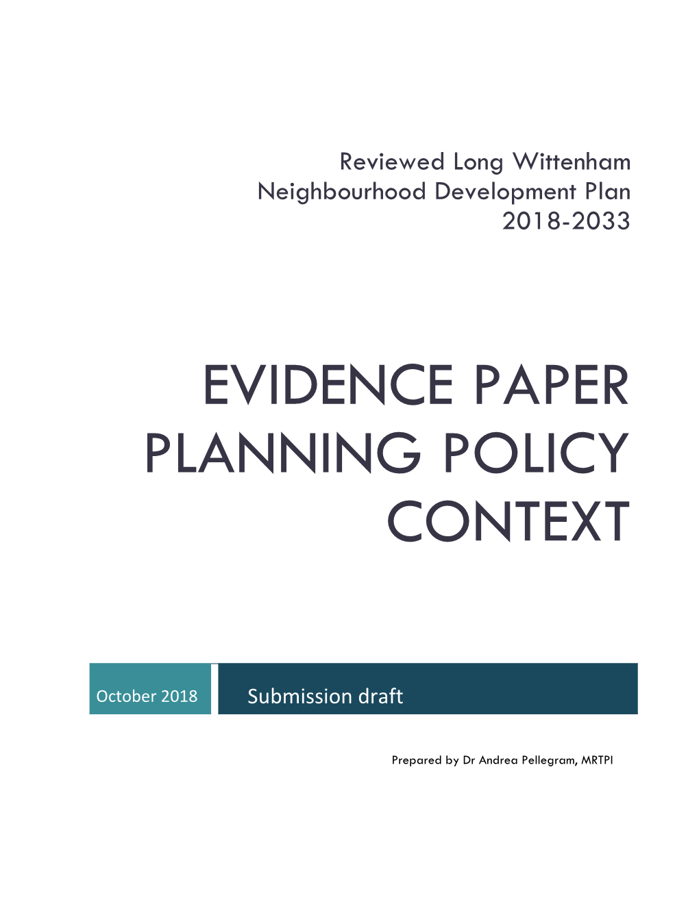 LWNP Evidence Paper – Planning