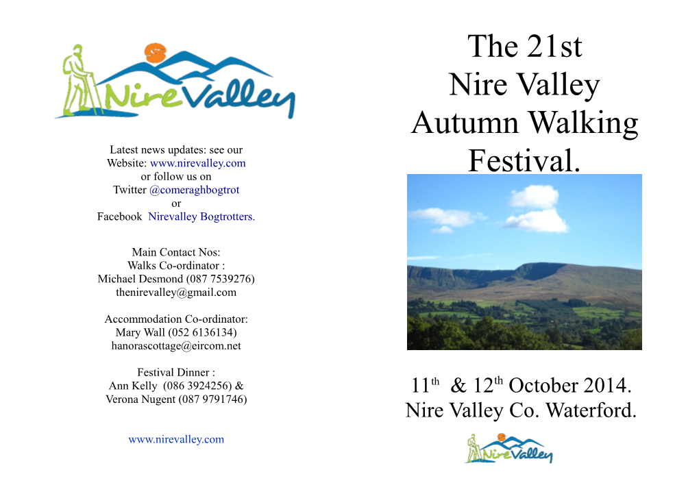 The 21St Nire Valley Autumn Walking Festival