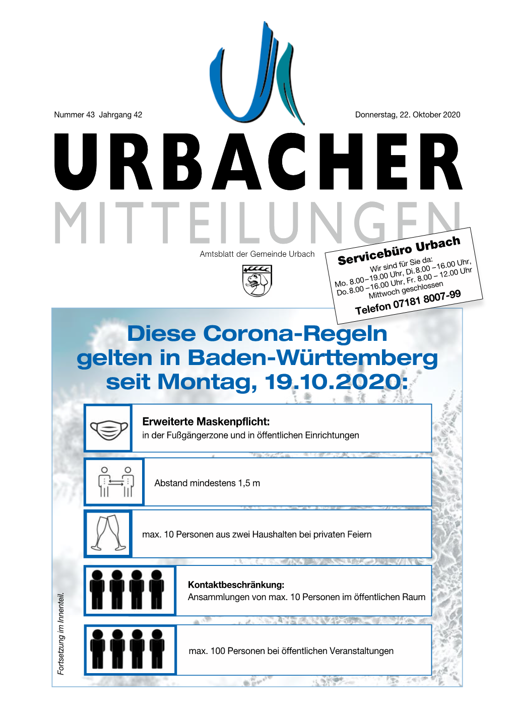 Diese Corona-Regeln Gelten in Baden-Württemberg Seit Montag, 19.10.2020