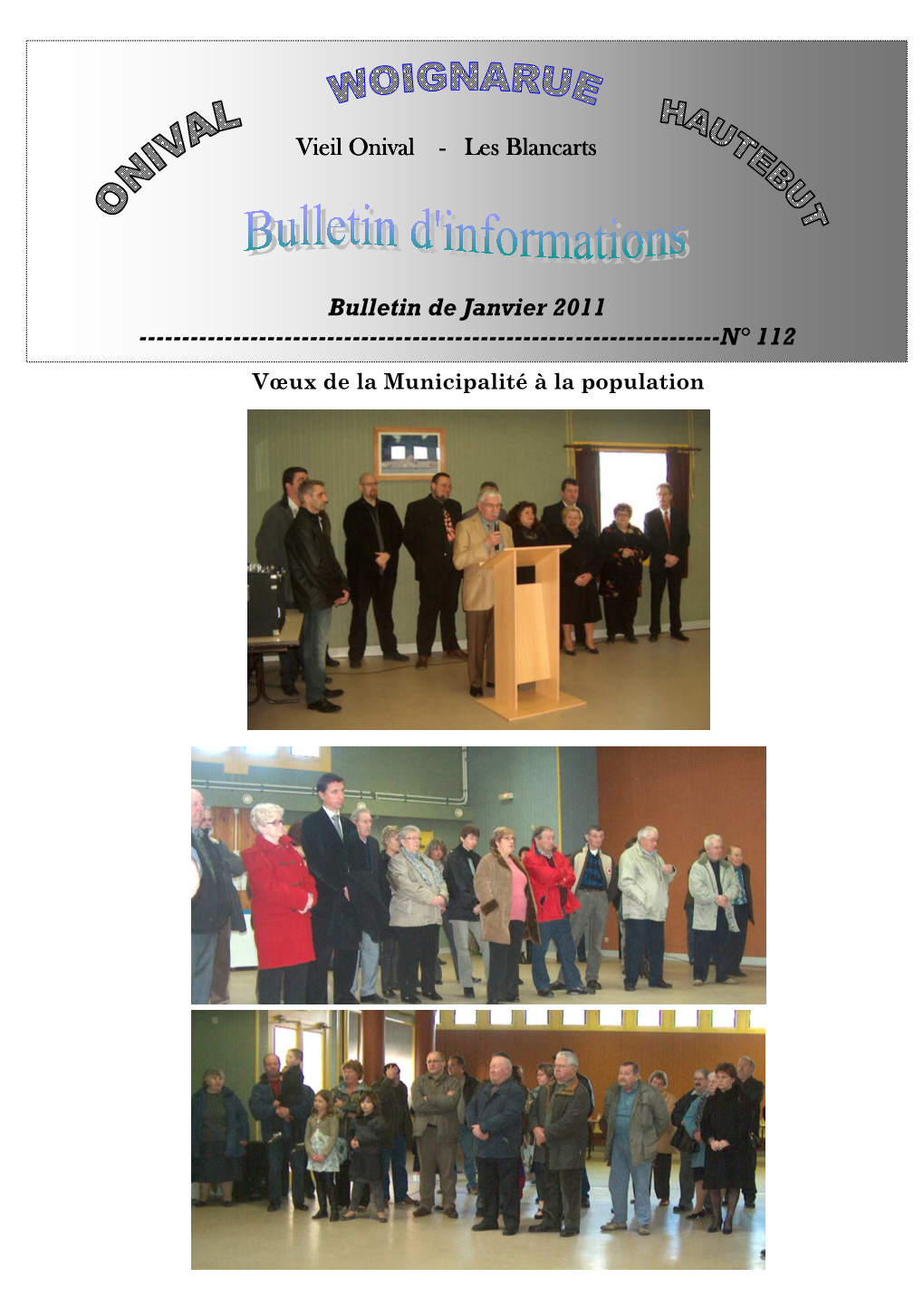 Bulletin Janvier 2011