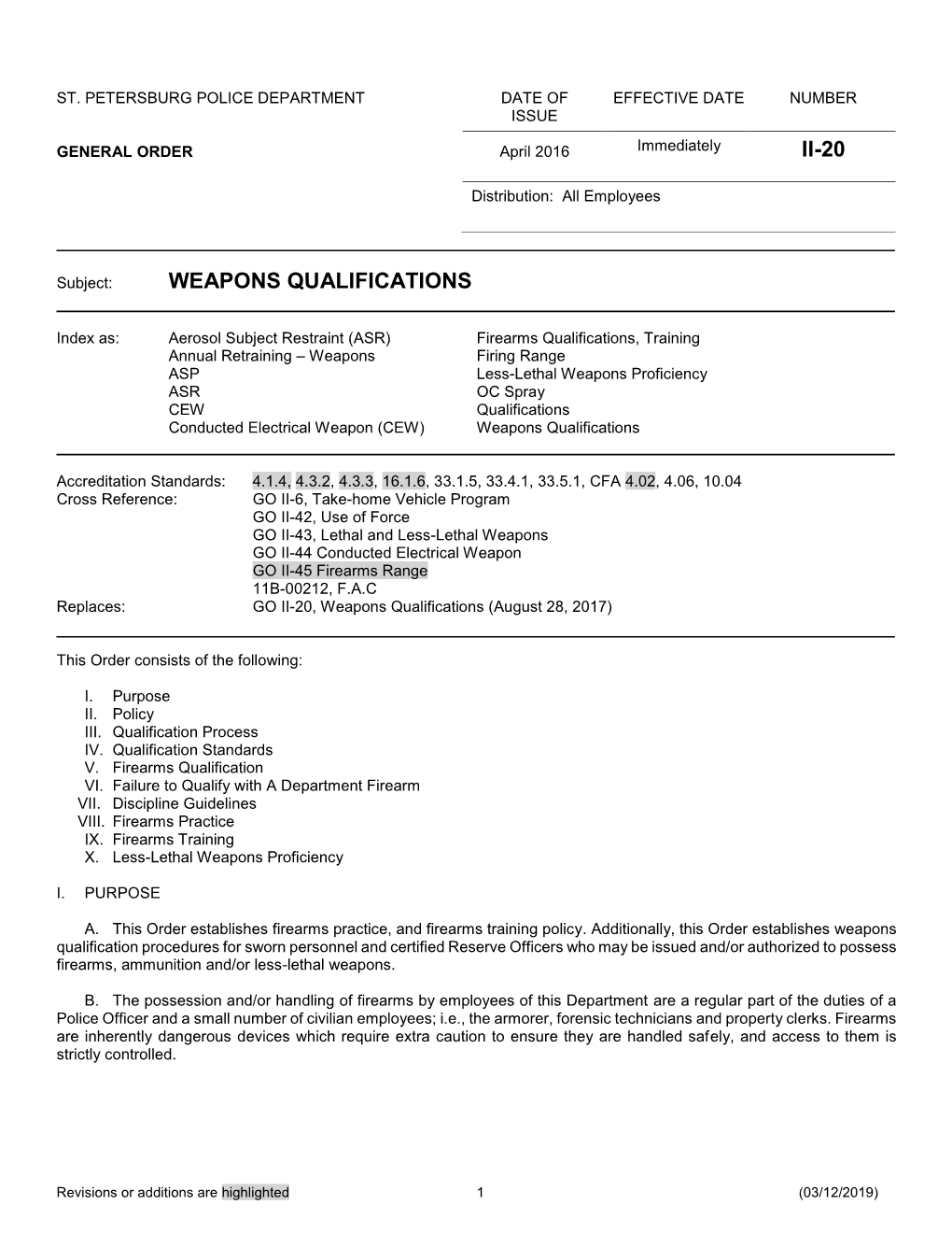 II-20 Weapons Qualifications