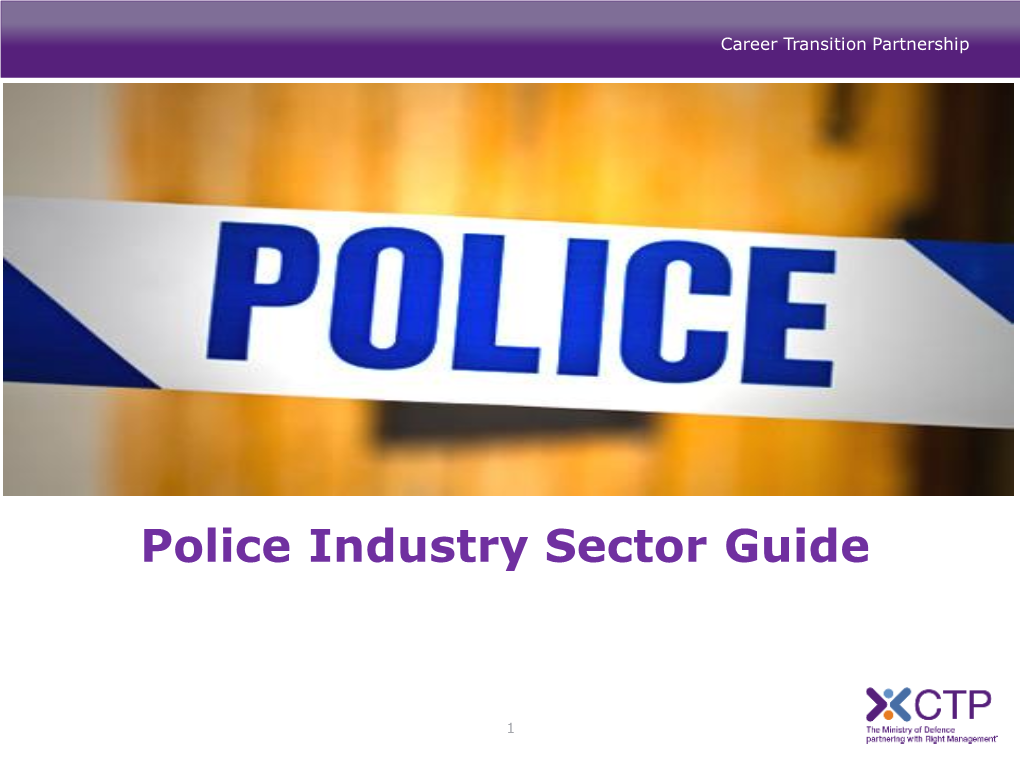 Police Industry Sector Guide