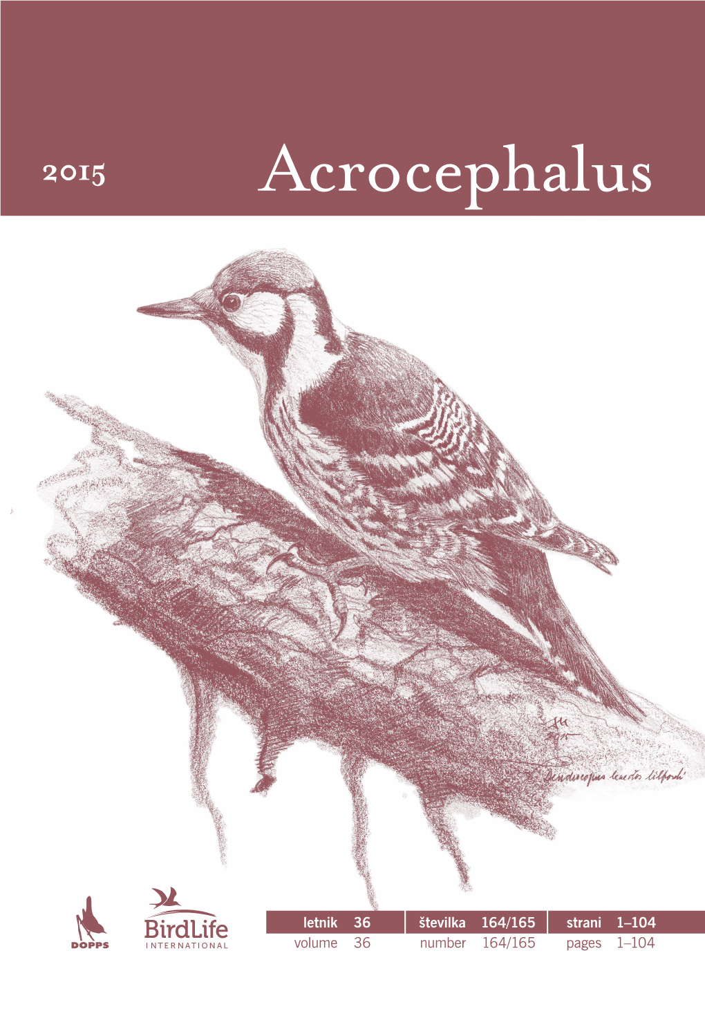 Acrocephalus, 2015, Letnik 36, Številka 164-165 (Pdf)