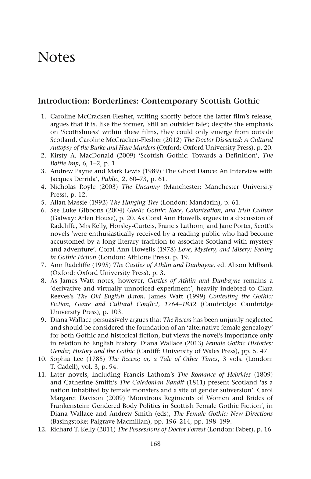 Introduction: Borderlines: Contemporary Scottish Gothic