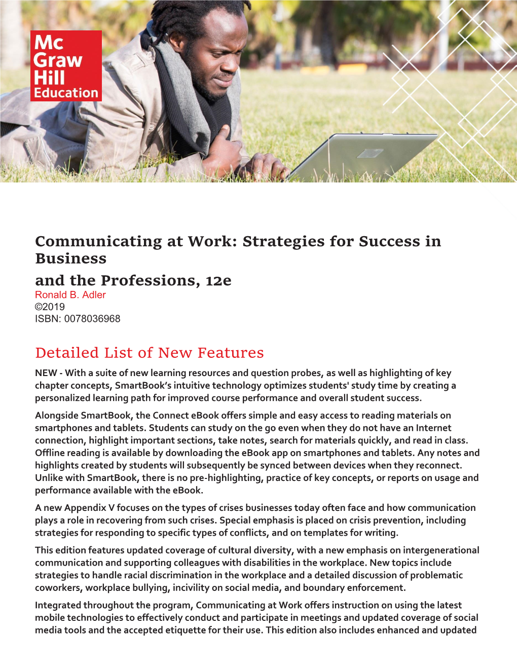 Communicating at Work: Strategies for Success in Business and the Professions, 12E Ronald B