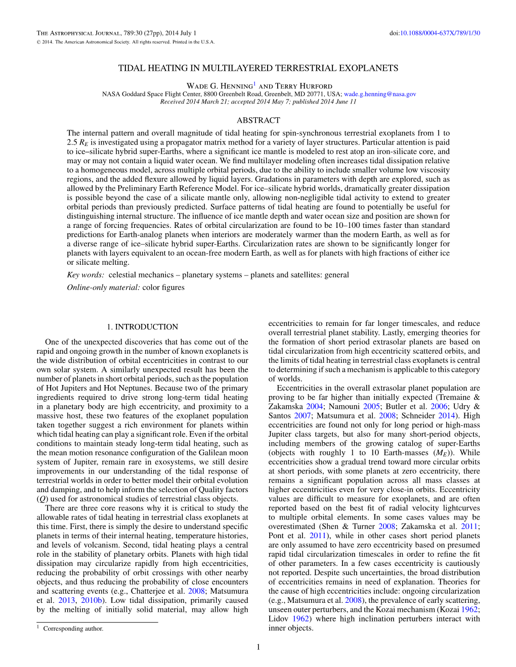 Tidal Heating in Multilayered Terrestrial Exoplanets