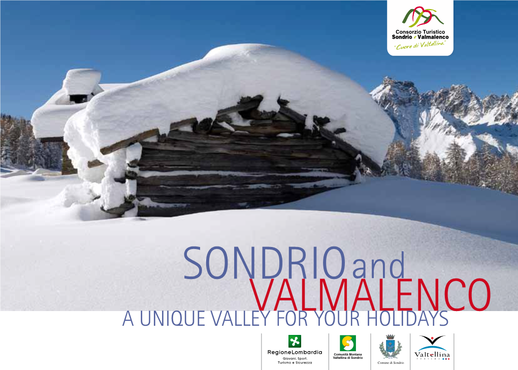 Sondrioand VALMALENCO a UNIQUE VALLEY for YOUR HOLIDAYS