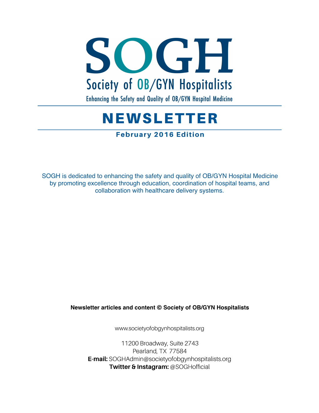 2.2016 SOGH Newsletter Exerpt