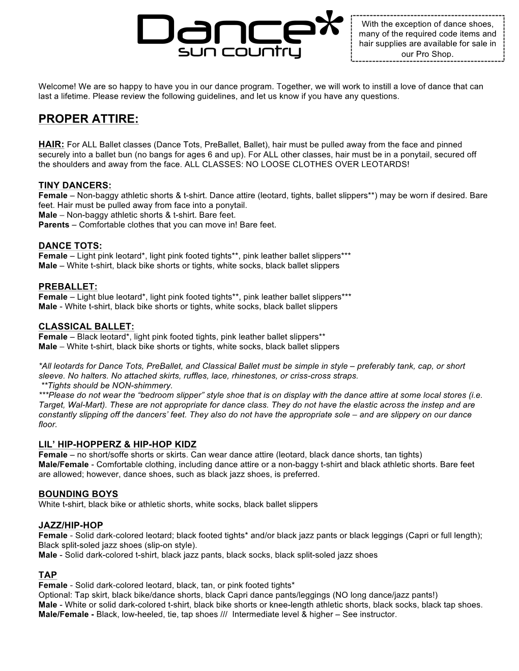 Dance Etiquette Sheet 15