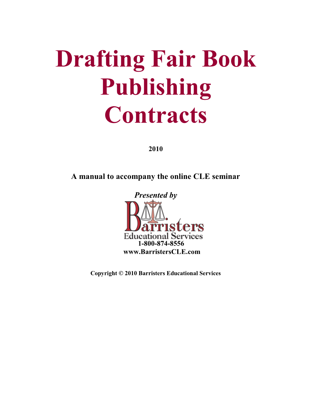 Drafting a Fair Book Publishing Contract