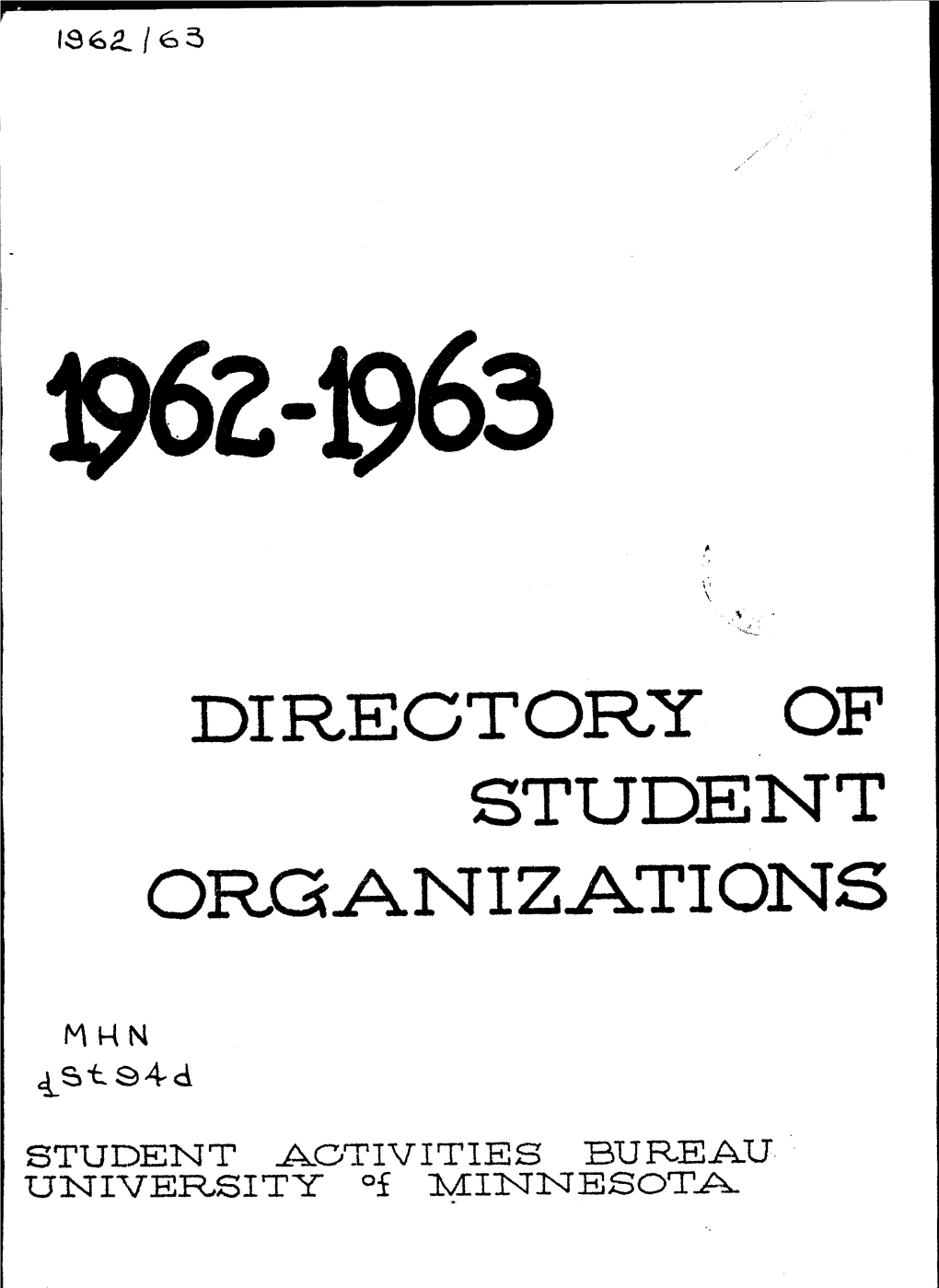 Directory of Student Organizations