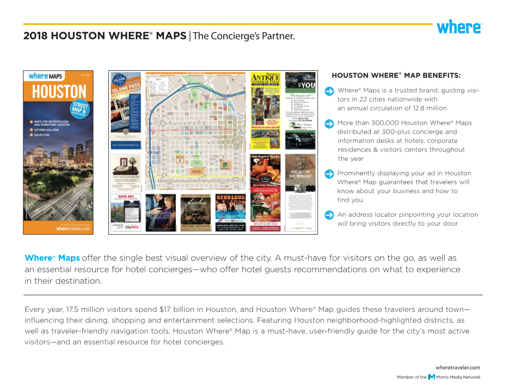 2018 HOUSTON WHERE® MAPS | the Concierge's Partner