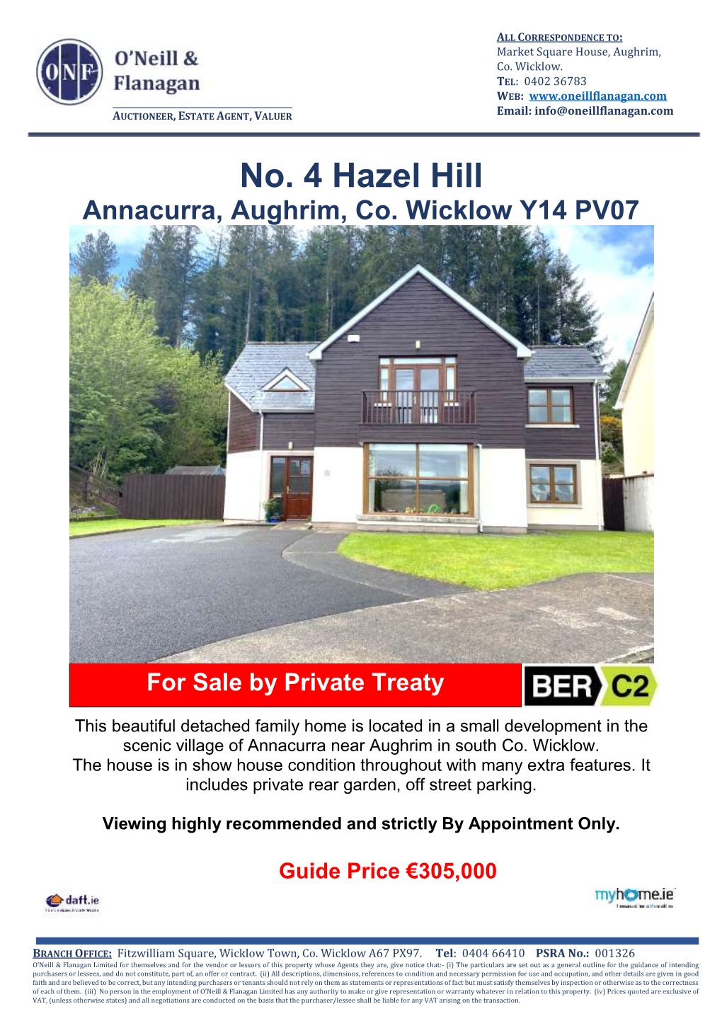 No. 4 Hazel Hill Annacurra, Aughrim, Co