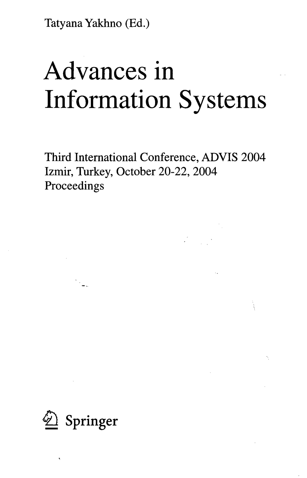 Advances in Information Systems