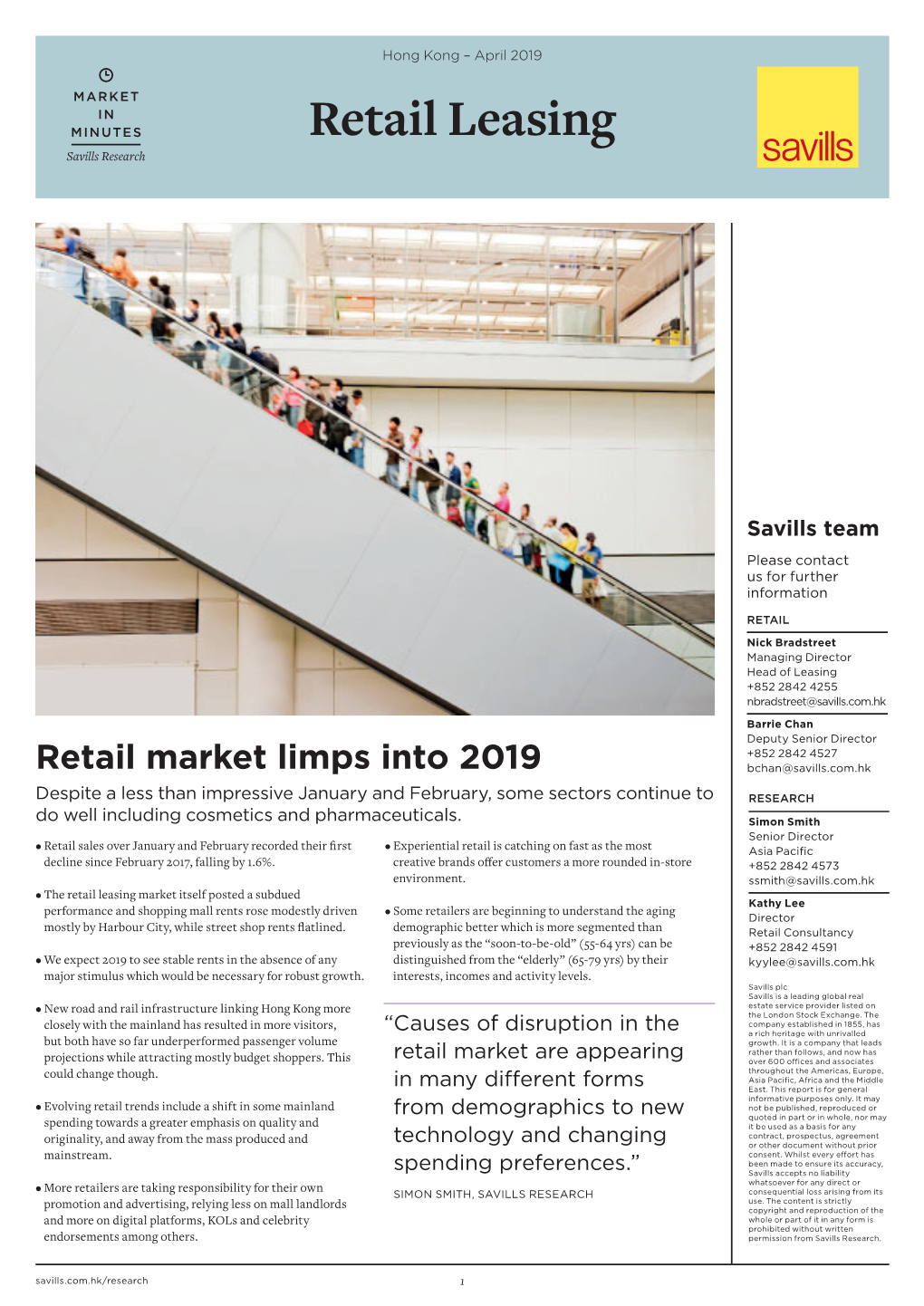 Retail Leasing Savills Research