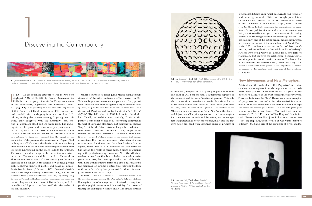 Discovering the Contemporary