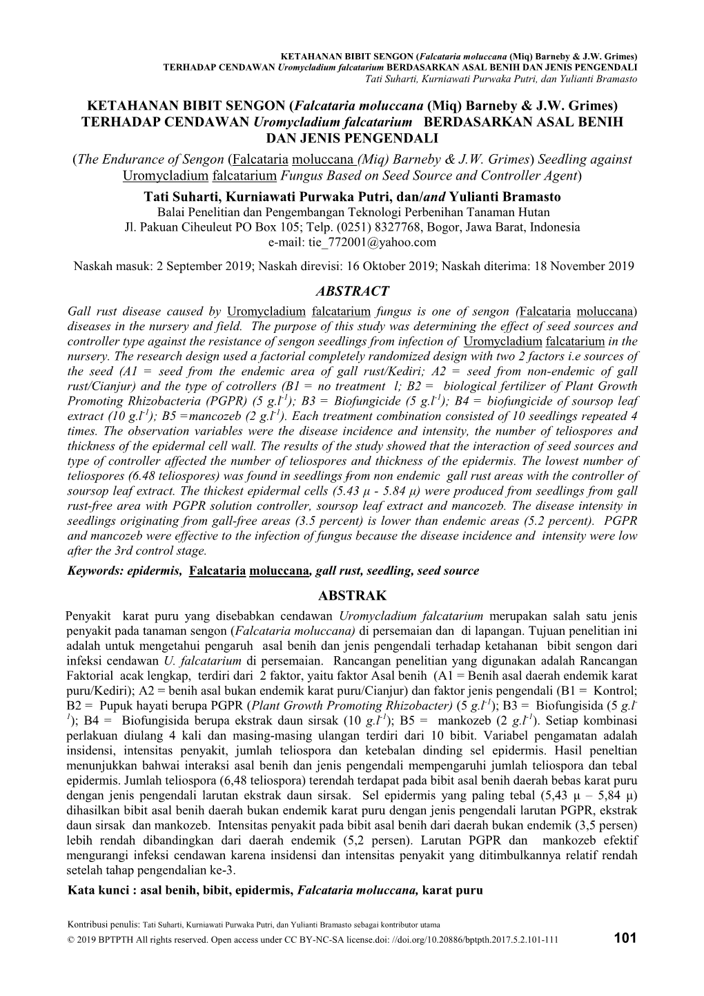 Falcataria Moluccana (Miq) Barneby & JW Grimes