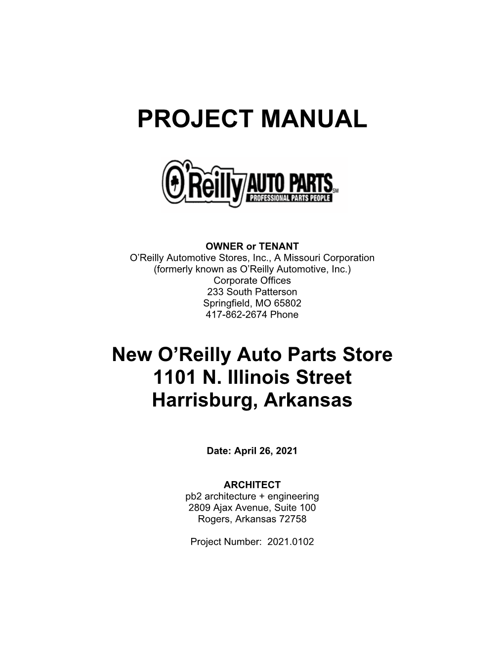 Project Manual