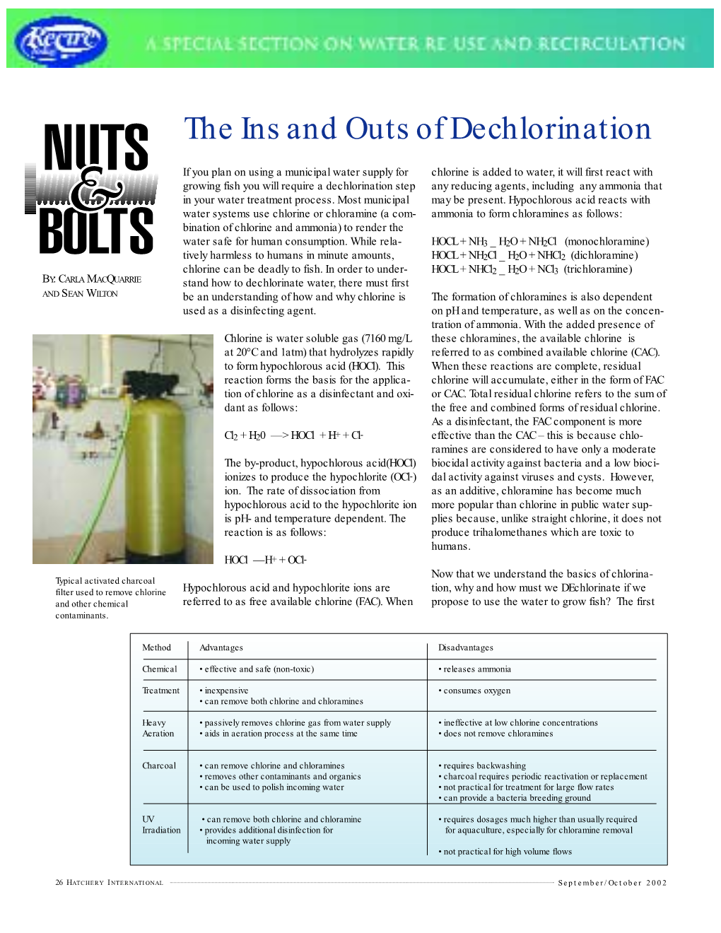 The Ins and Outs of Dechlorination