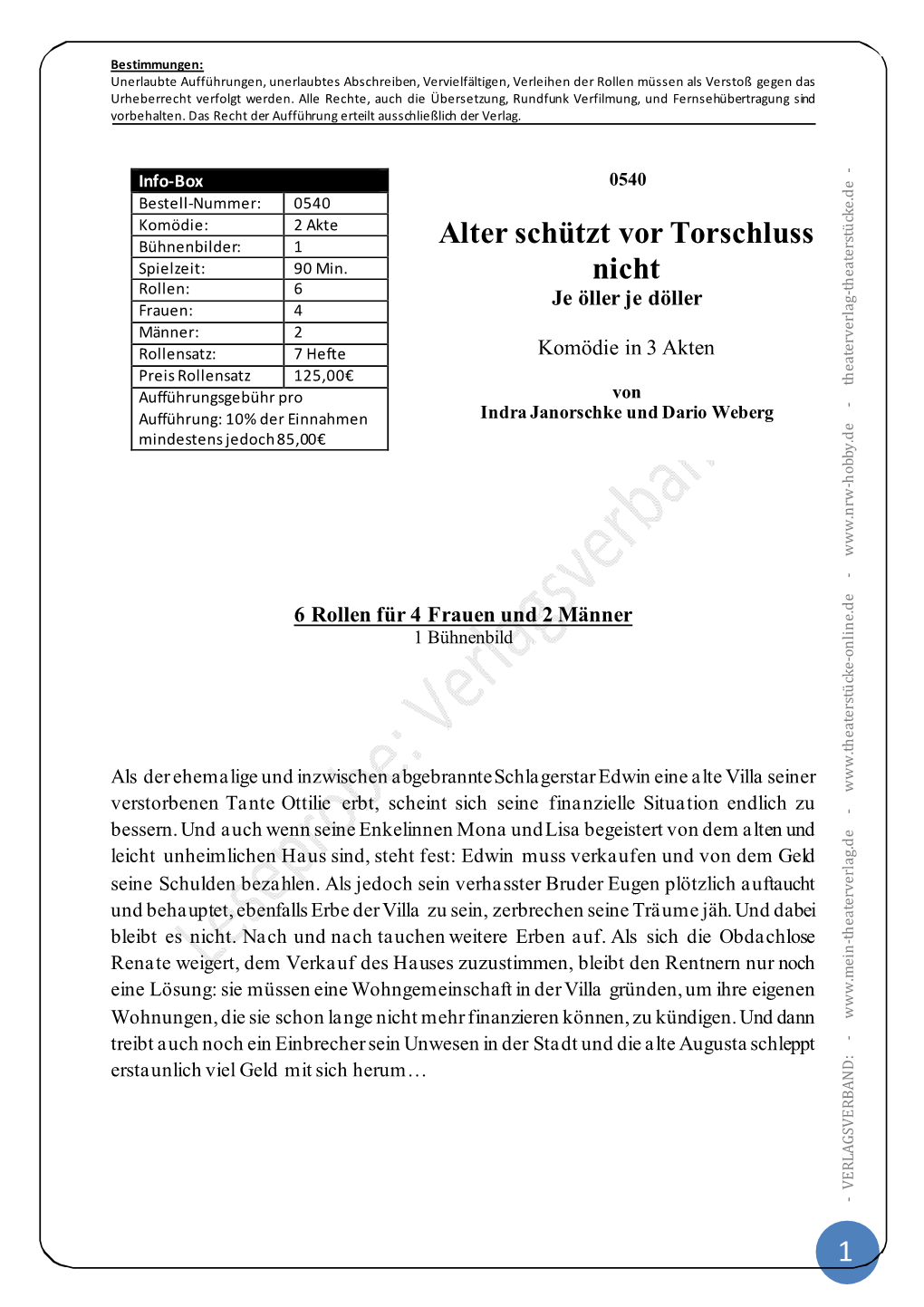 1 Alter Schützt Vor Torschluss Nicht