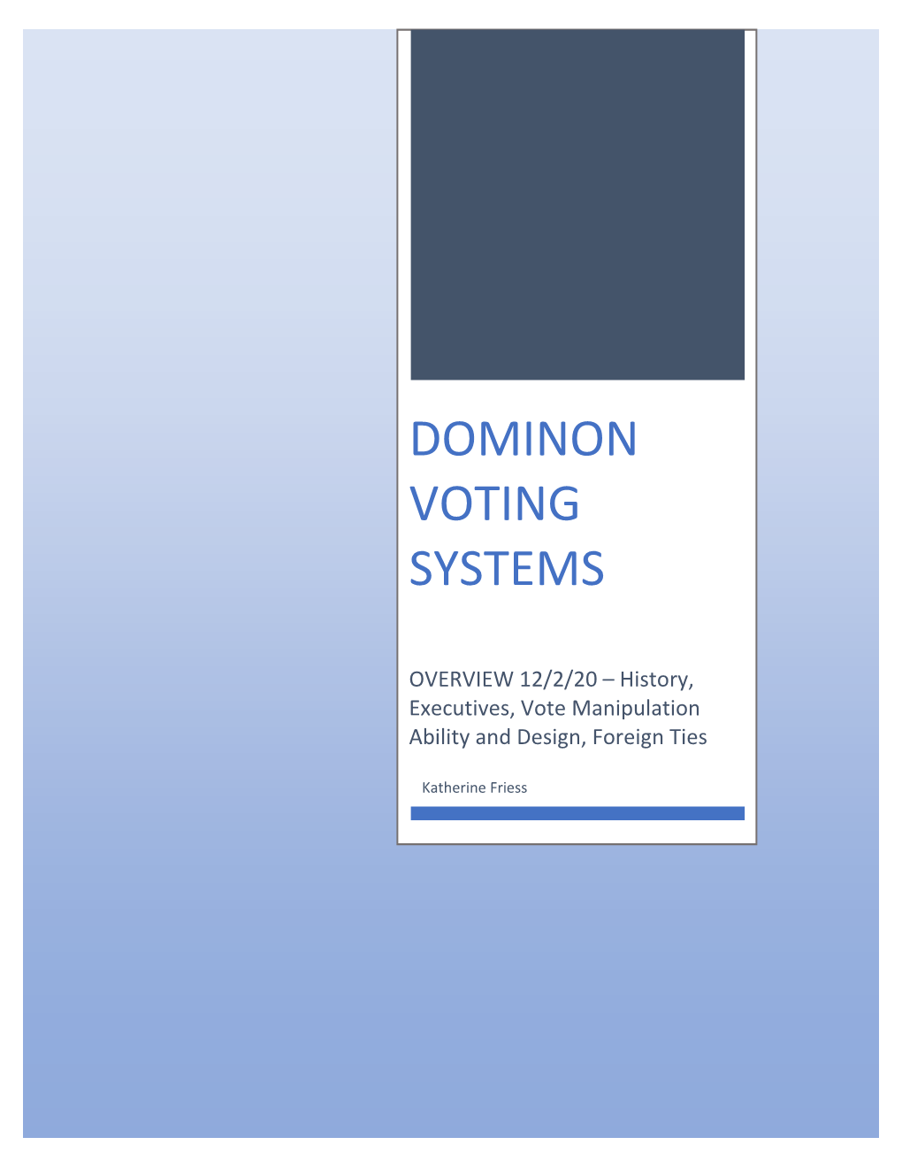 Dominon Voting Systems