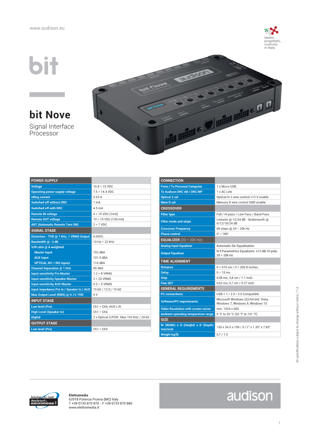 Bit Nove Signal Interface Processor