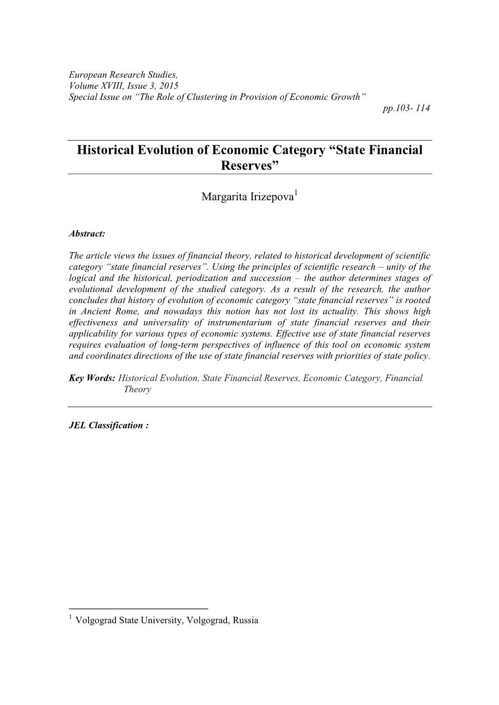 Credit Market and Economic Growth