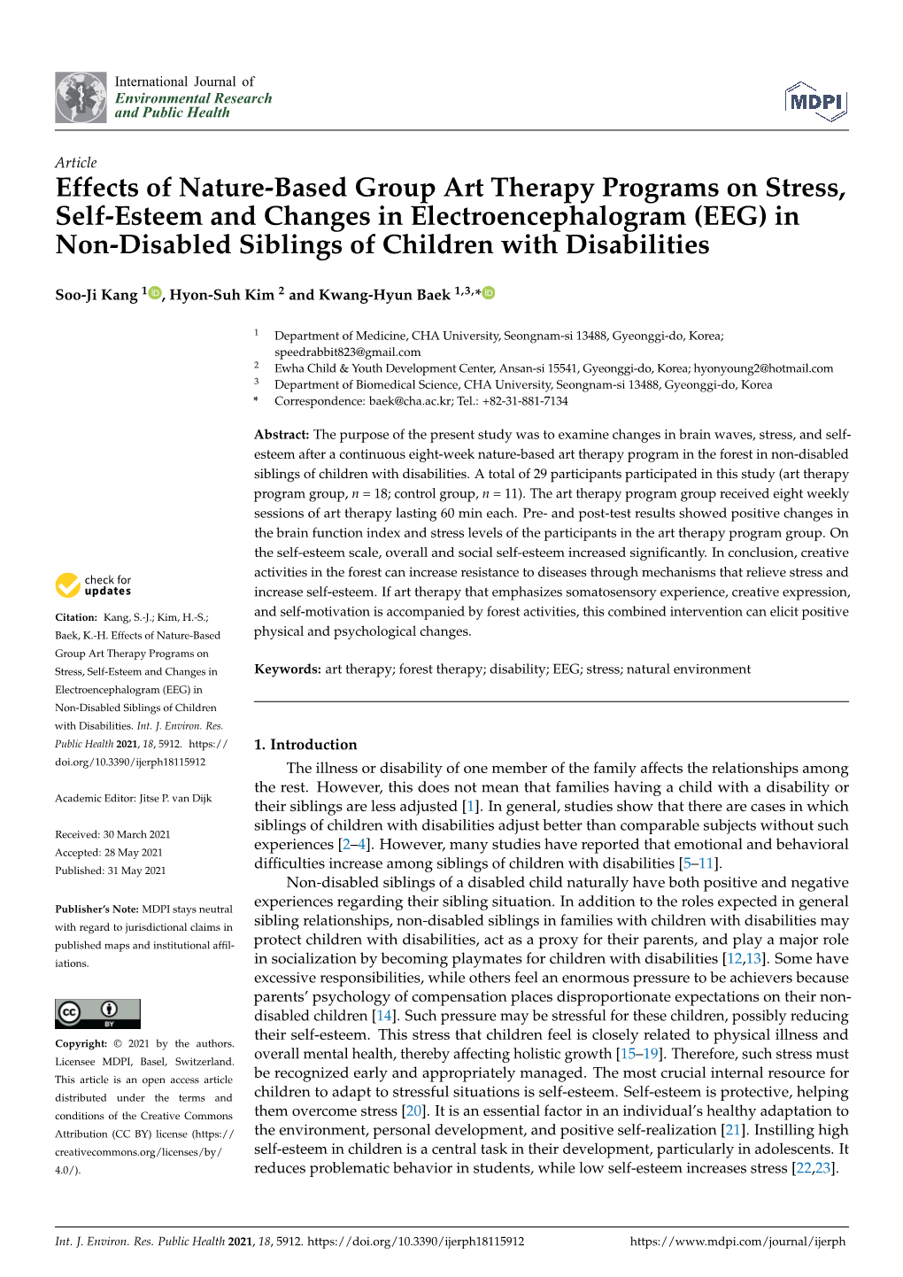 EEG) in Non-Disabled Siblings of Children with Disabilities