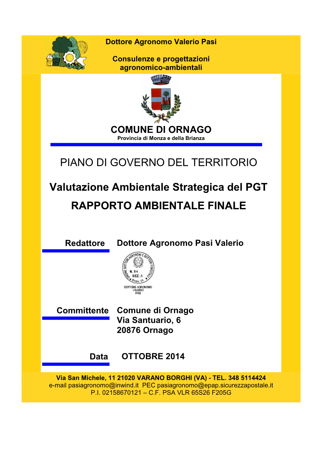 Rapporto Ambientale Finale