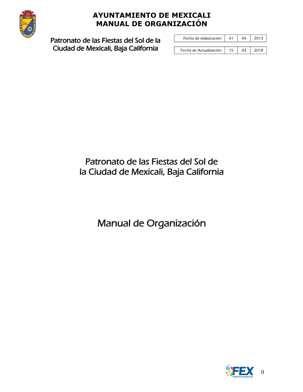 Manual De Organización