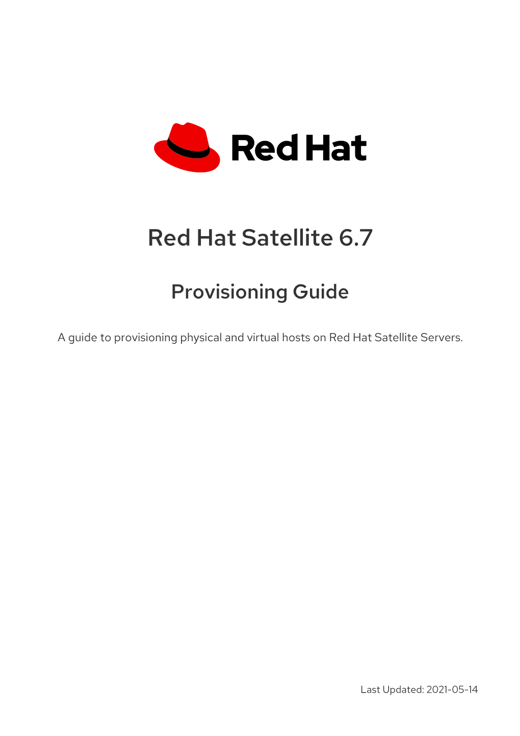 Red Hat Satellite 6.7 Provisioning Guide