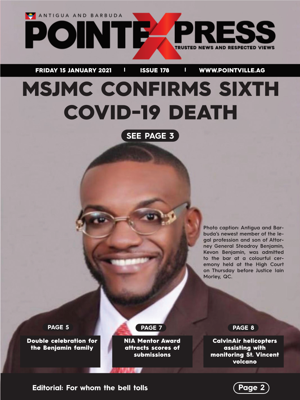 Msjmc Confirms Sixth Covid-19 Death See Page 3