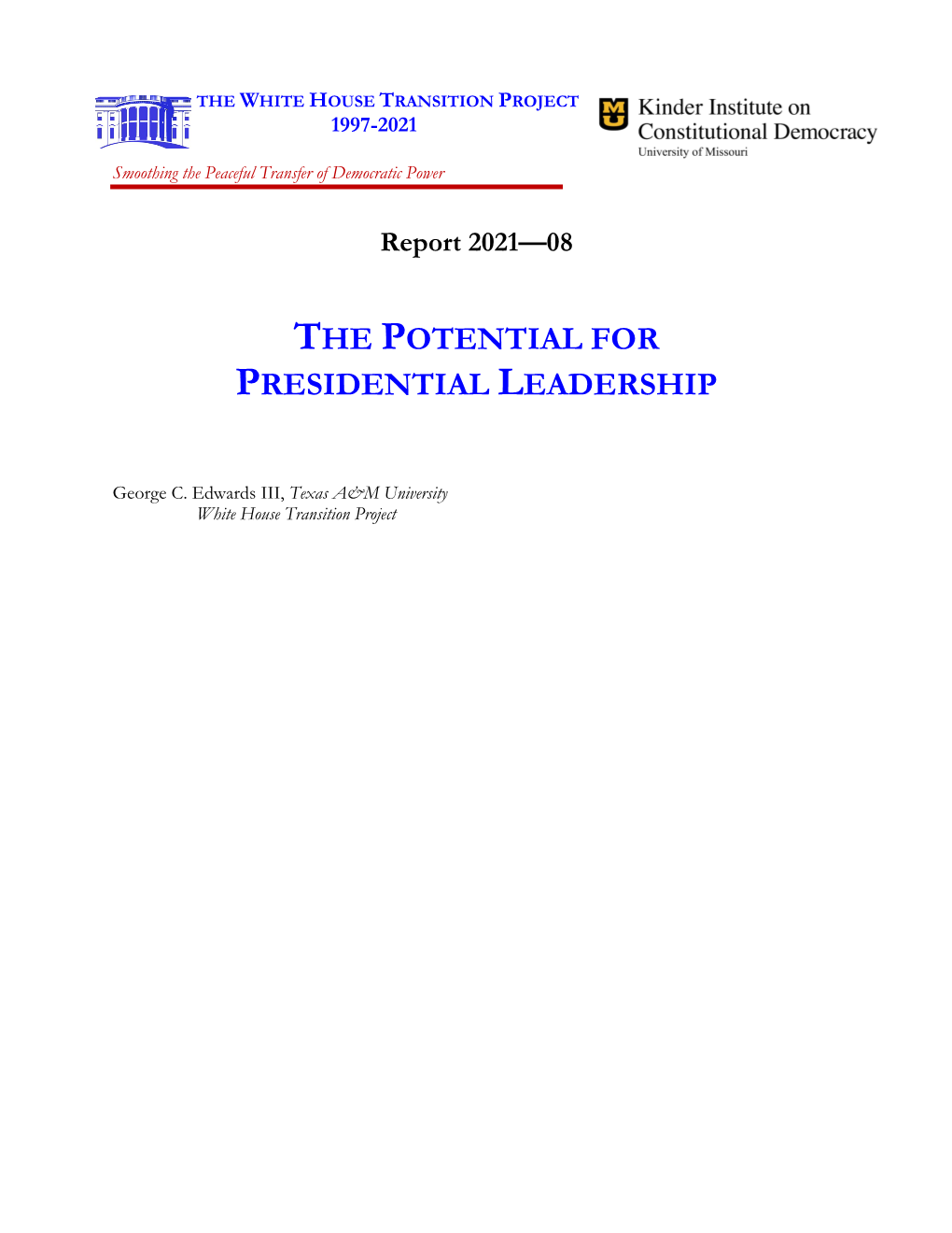 The Potential for Presidential Leadership