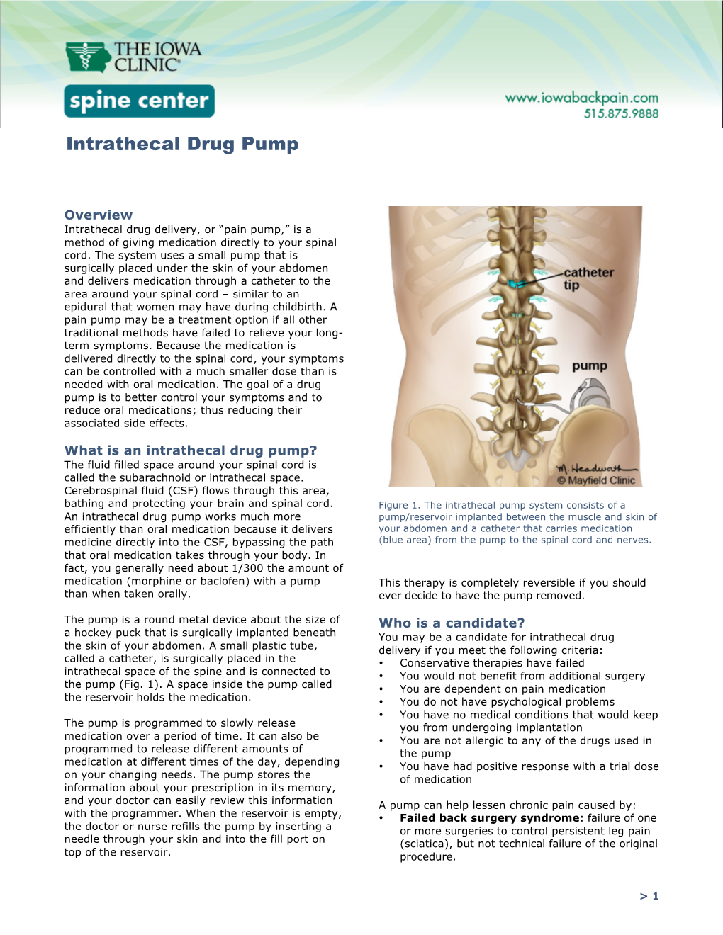 Intrathecal Drug Pump