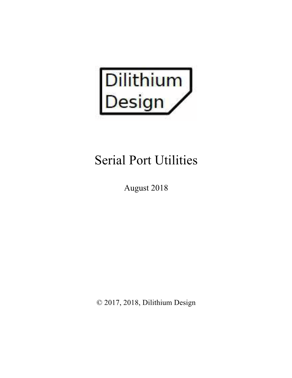 Serial Port Utilities Installation