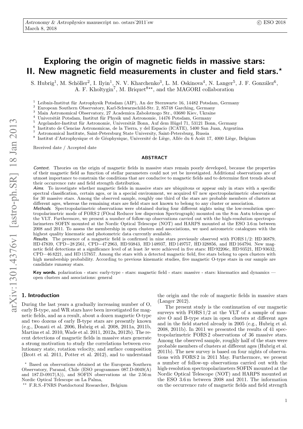 Exploring the Origin of Magnetic Fields in Massive Stars: II. New Magnetic