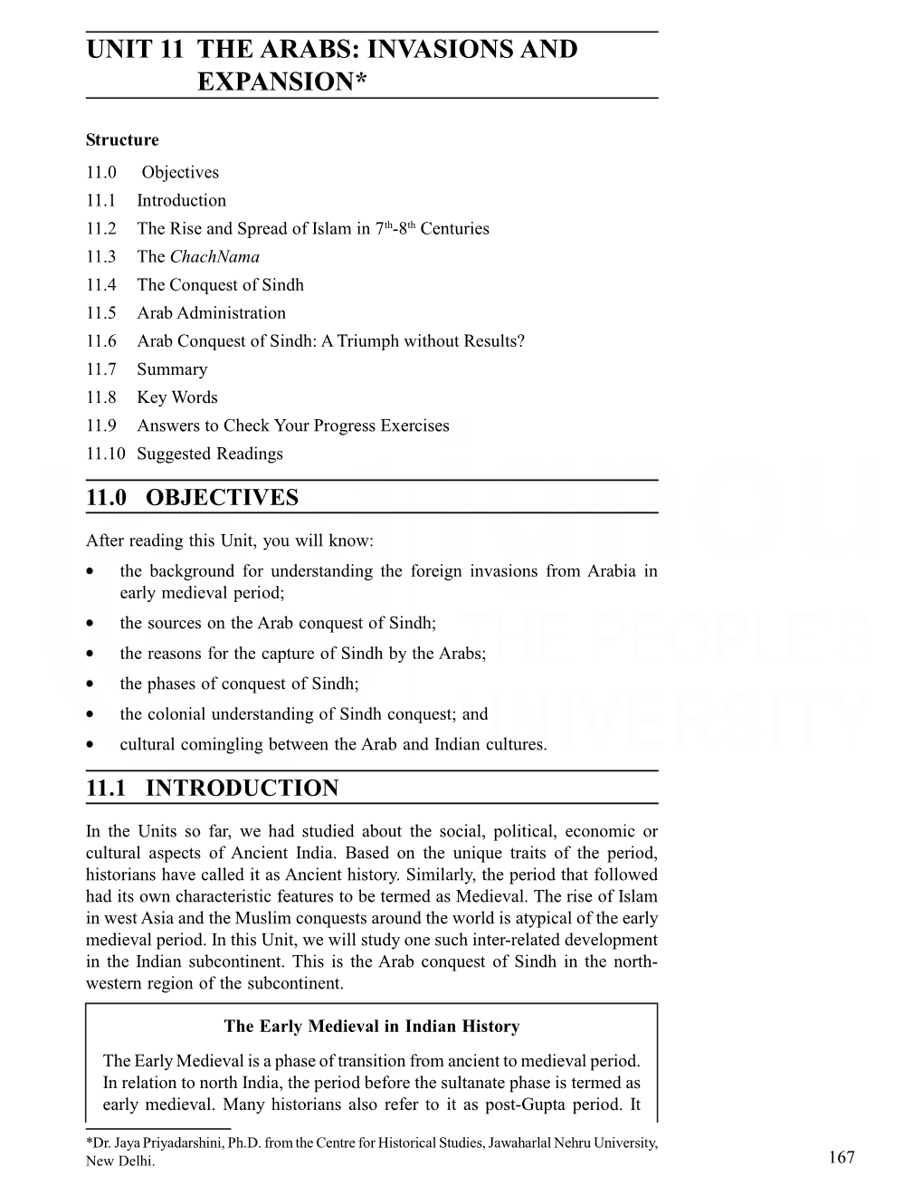 UNIT 11 the ARABS: INVASIONS and Emergence of Rashtrakutas EXPANSION*