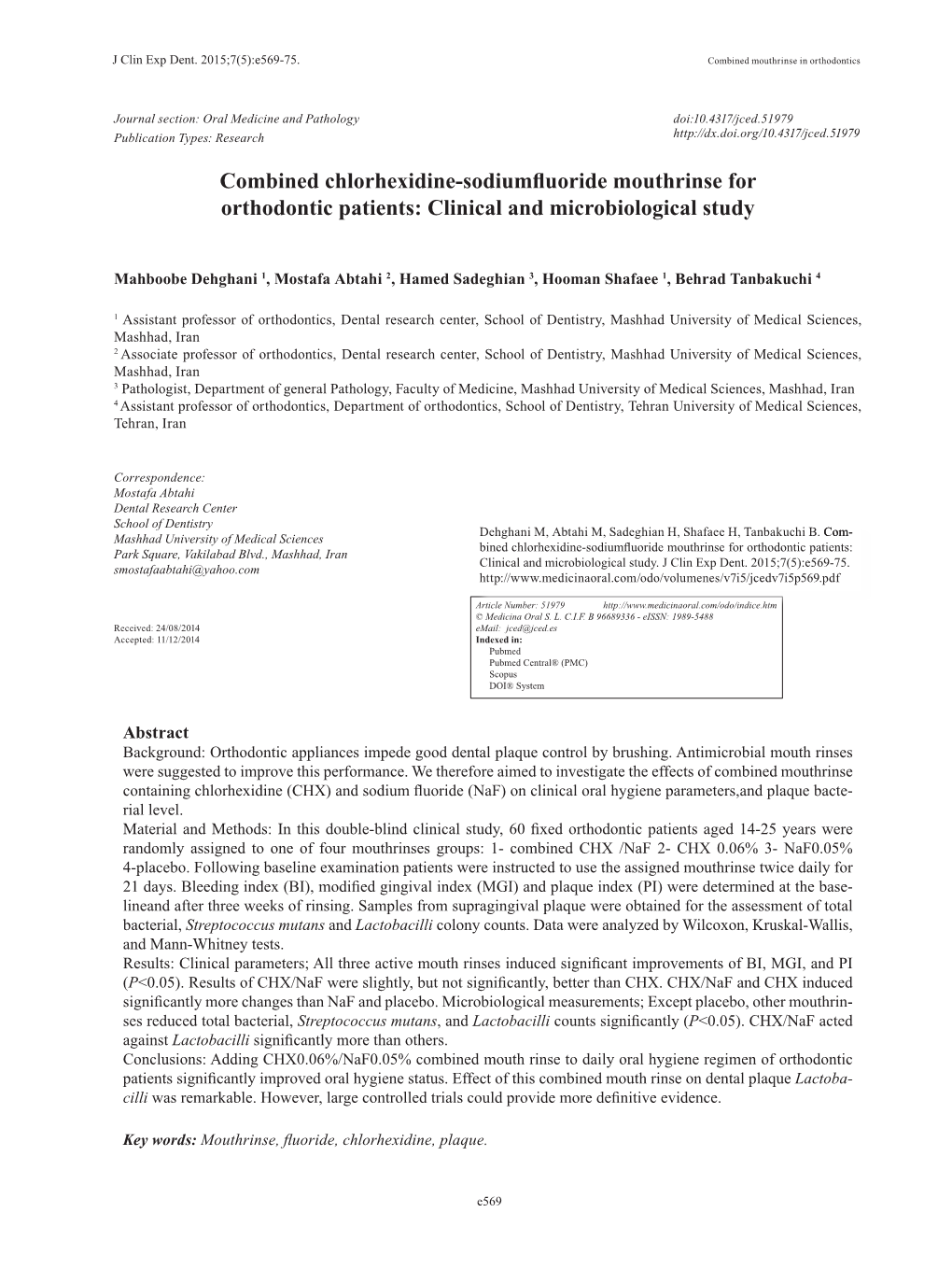 Clinical and Microbiological Study