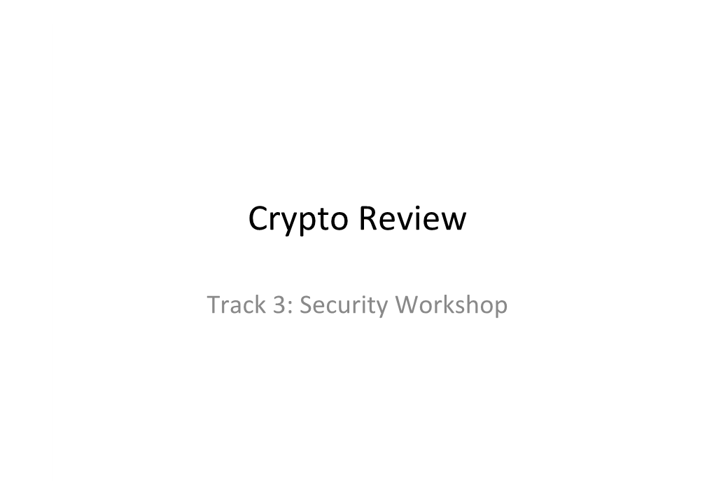 Crypto Review