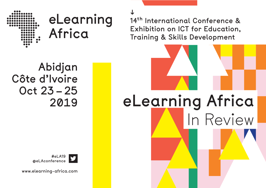 Elearning Africa 2019